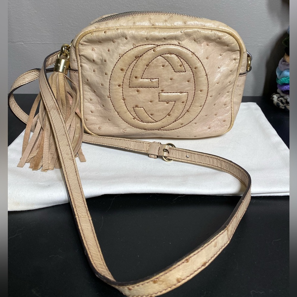 Gucci ostrich Soho